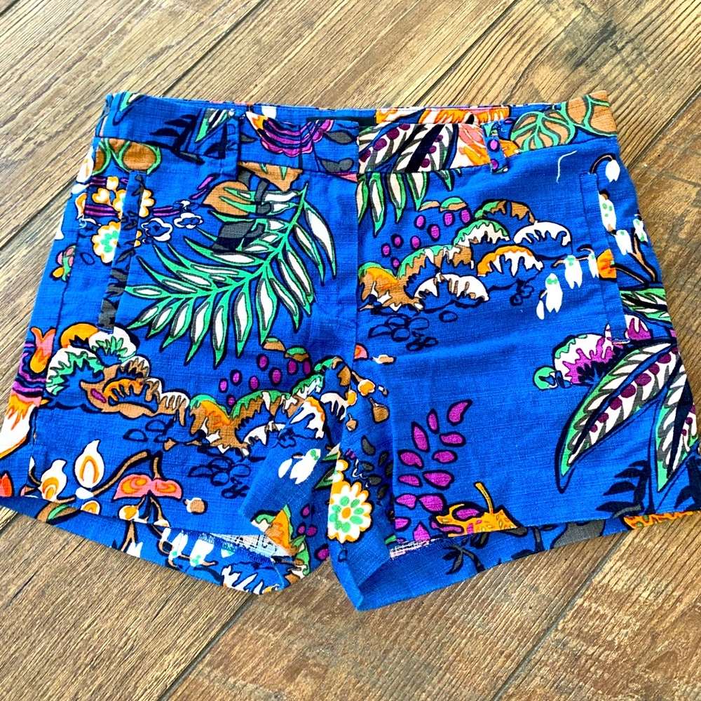 JCrew Blue Patterned Shorts